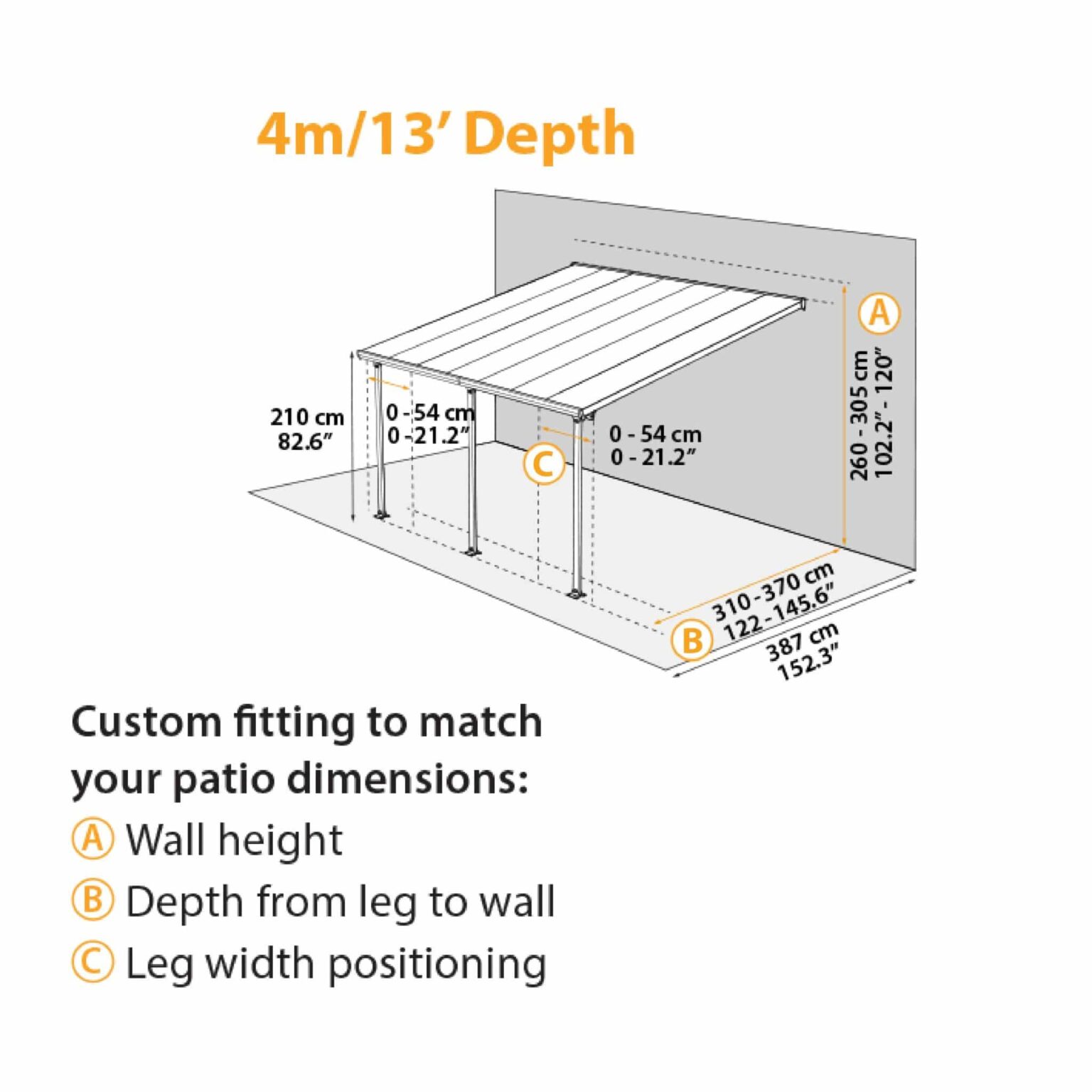 Feria 4 Pergola / Verandah / Patio-Cover » Tip Top Yards